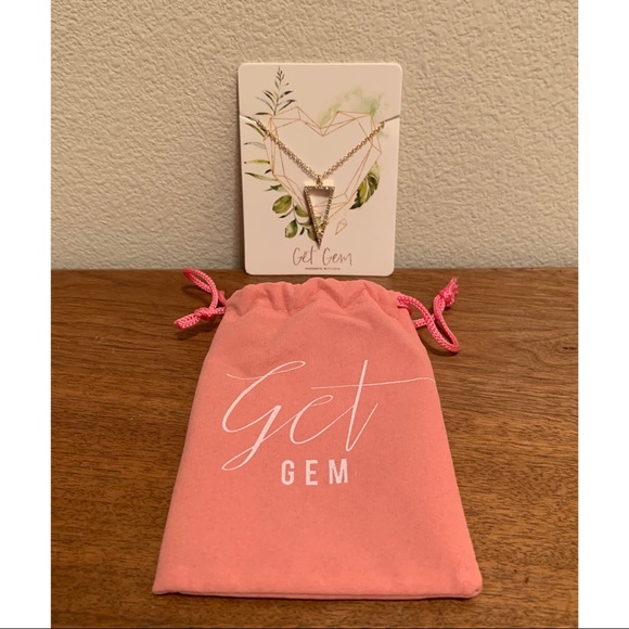 Jewelry - Get Gem Triangle Necklace